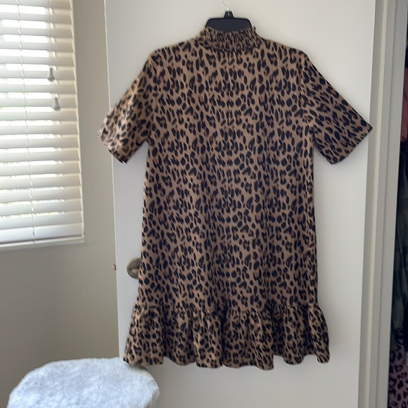 Zara leopard babydoll dress. - Picture 3 of 4